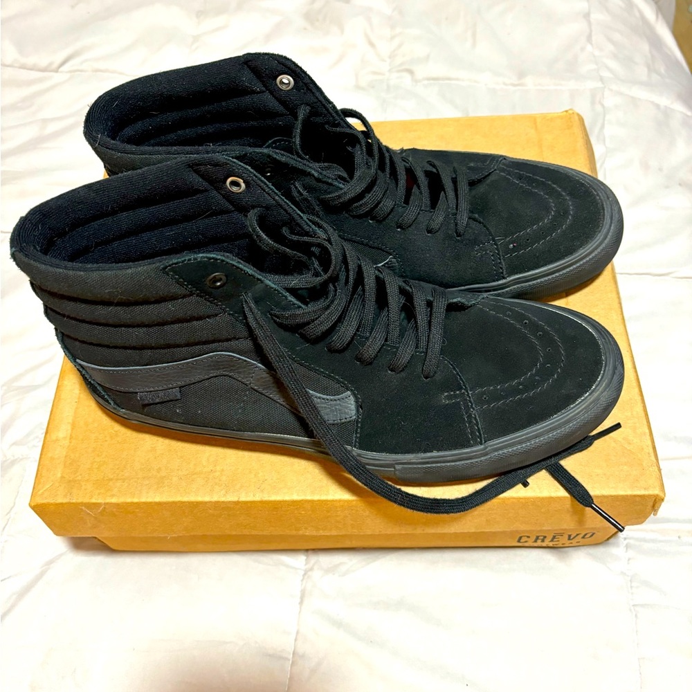 Vans Black High-Top Athletic Shoes